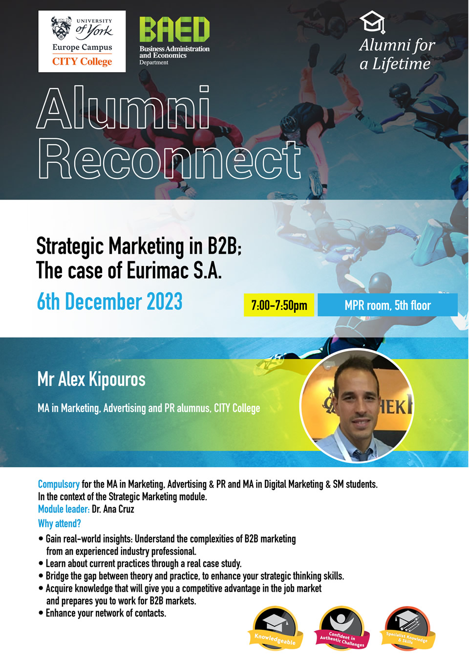 Alumni Reconnect talk by Mr Alex Kipouros