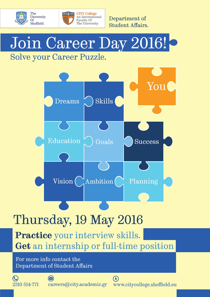 Click to view larger version Join Career Day 2016!