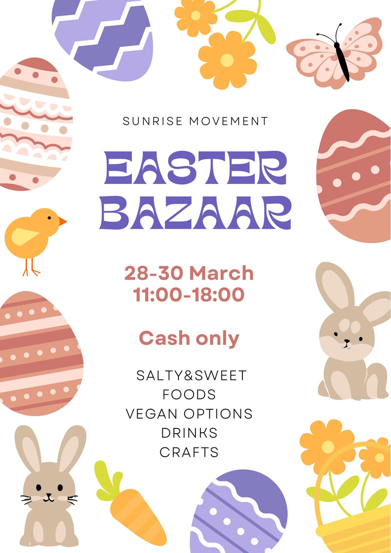 Easter Bazaar 2023 by the Sunrise Movement