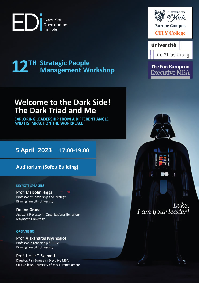 The 12th Strategic People Management Workshop at CITY College, University of York Europe Campus
