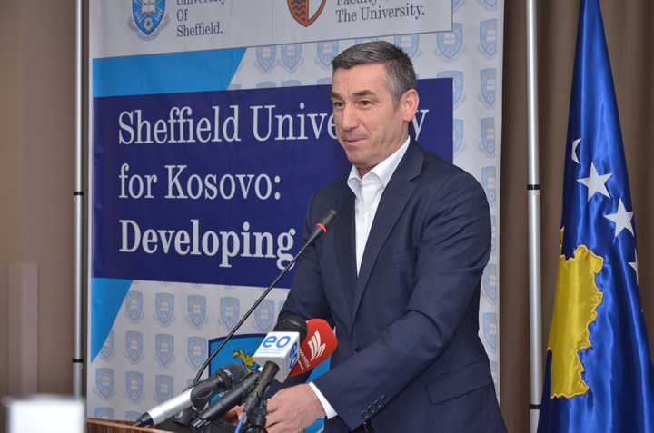 The event was opened by Mr. Kadri Veseli, President of the Assembly of the Republic of Kosovo - and University of Sheffield alumnus himself