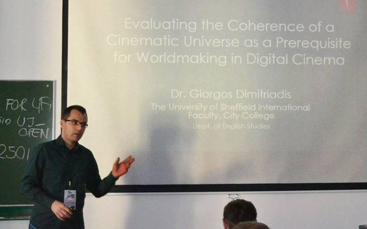 Dr Giorgos Dimitriadis, Part-time Lecturer of the International Faculty, CITY College English Studies Department, participated in two Conferences in Poland and delivered presentations on theory of cinema and visual perception