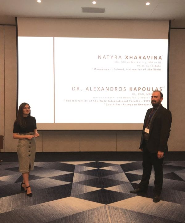 Ms. Natyra Xharavina and Dr. Alexandros Kapoulas
