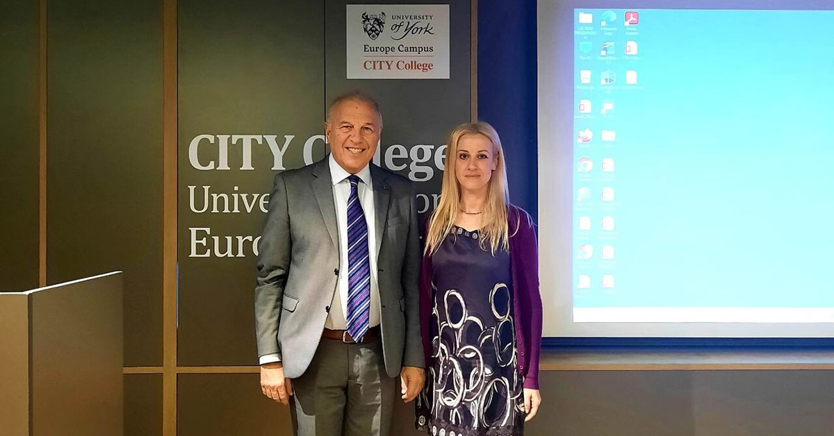 Mr. Ioannis Verginis and Dr. Lenia Papadopoulou - International Business Strategy Week at CITY College