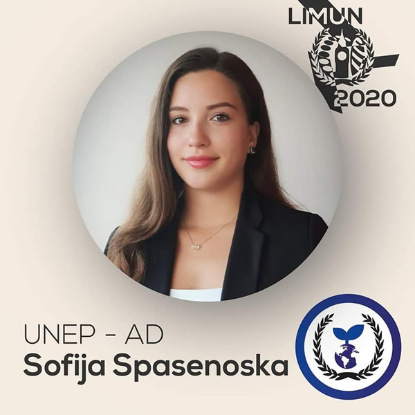 CityMUN Co-President, Sofija Spasenoska