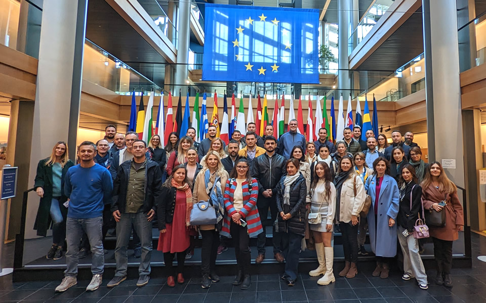 Students of the Pan-European Executive MBA at the European Parliament