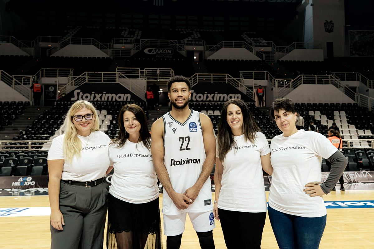 Psychology students raise mental health awareness at the season’s opening game: PAOK BC hosts MENTBEST