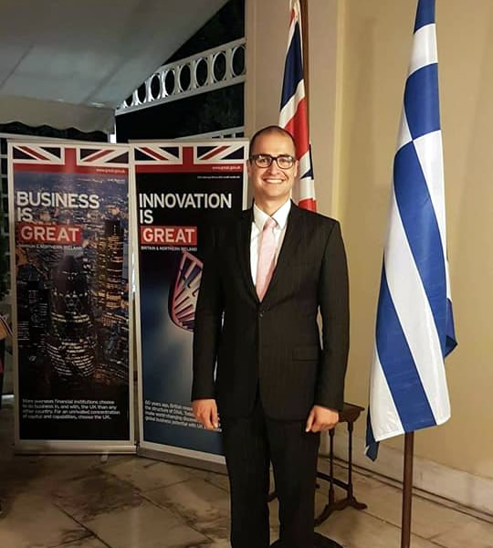 CITY College graduate, Mr. Nikolaos Tsokanos, was invited by the British Embassy at the British Ambassador's Residence in Athens to join the celebrations of the HM The Queen’s birthday