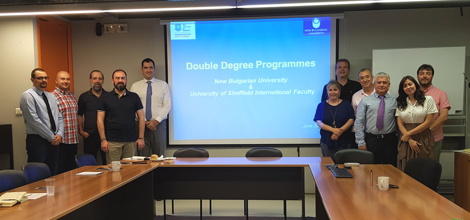 NBU Rector, Prof. Plamen Bochkov, visits the International Faculty in Thessaloniki in the frame of the collaboration between the two institutions