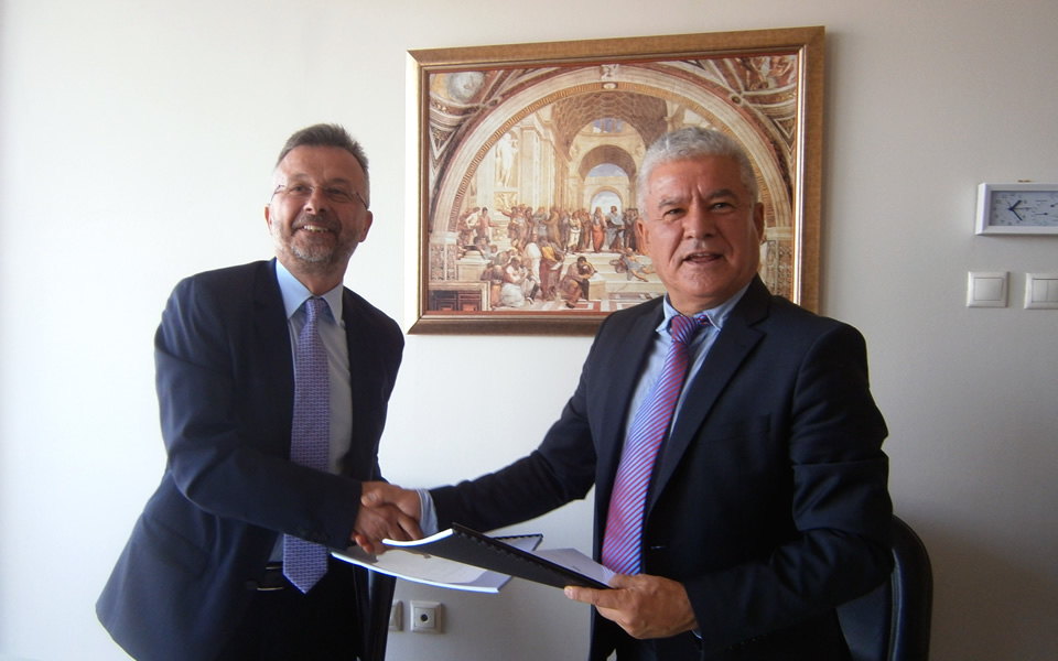 Mr. Yannis Ververidis, Principal of the International Faculty CITY College and Prof. Bochkov, NBU Rector, met and reaffirmed their common interest in promoting quality education in Bulgaria.