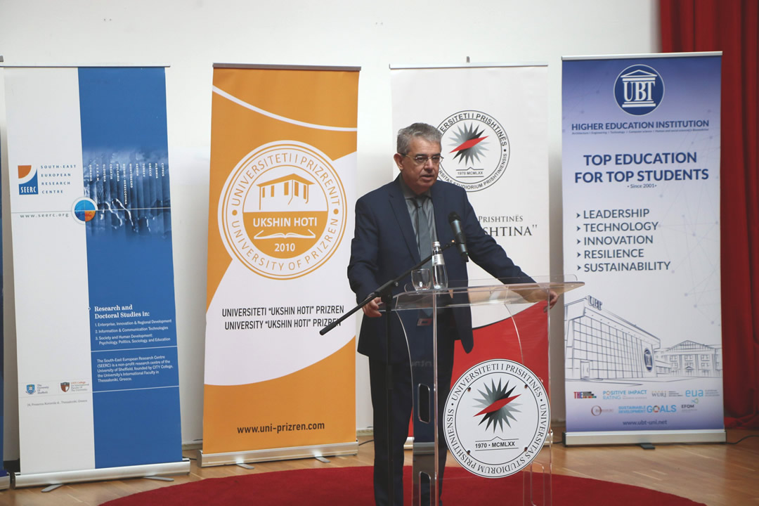 PhDICTKES: The Inauguration of the National Research School (NRSI) in Kosovo - SEERC director Mr. Nikos Zaharis