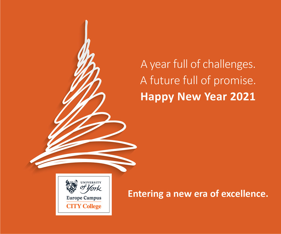 Season's Greetings from CITY College, University of York Europe Campus!