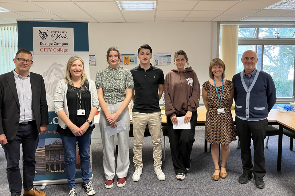 CITY College students attend Summer School 2022 at the University of York, UK