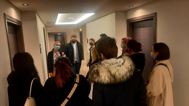 Business students visit Grand Hotel Palace, a five-star hotel in Thessaloniki